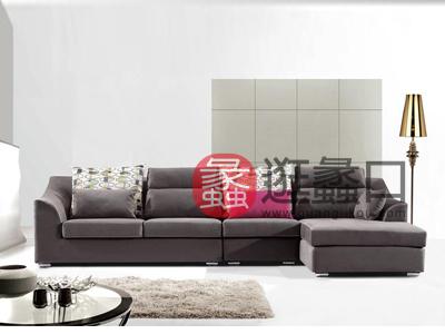蠡口家具城米标沙发简约现代客厅软体深色布艺沙发