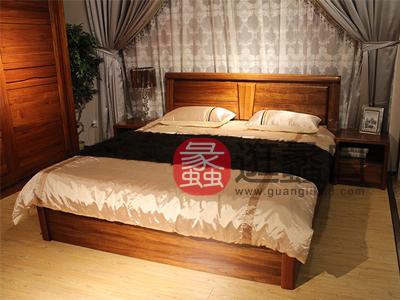 亨德利家居中式古典卧室实木床