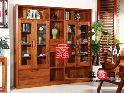 美耀邦家具中式书房实木书柜