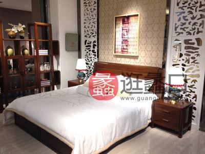 君诺家居·一品海棠家具实木中式卧室床HT012
