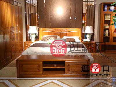 麒麟家居中式古典实木床
