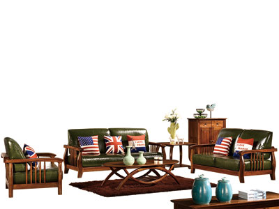 蠡口家具城木杩家具北欧风格客厅沙发纯实木客厅沙发组合