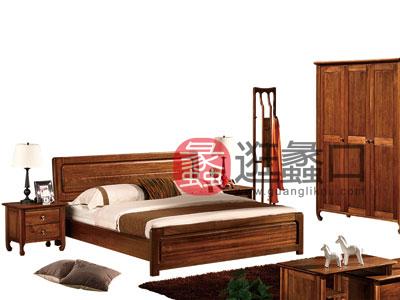 木杩家具北欧风格卧室床纯实木卧室套房家具/衣柜/衣架