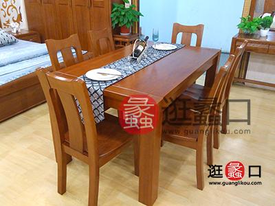 安得利木业家具中式古典餐厅实木餐桌椅