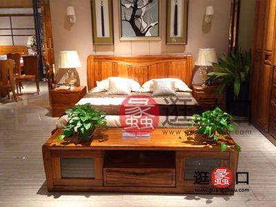 林华嘉盛家具中式古典卧室实木床