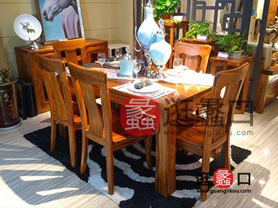 林华嘉盛家具中式餐厅实木餐桌椅
