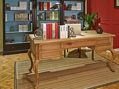 90空间家具·爵典家居 美式书房实木书桌椅