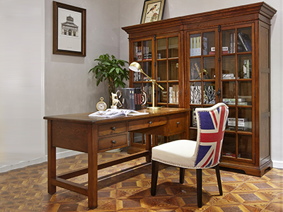 90空间家具·爵典家居美式书房实木书桌椅