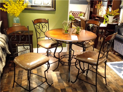 爵典家居·融峰国际家具实木美式餐厅餐桌椅