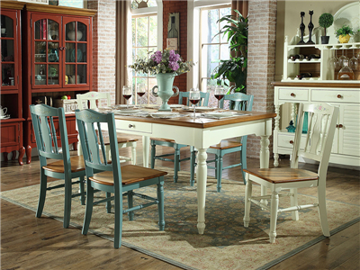 PULASKI家具·爵典家居 地中海餐厅实木长餐桌椅