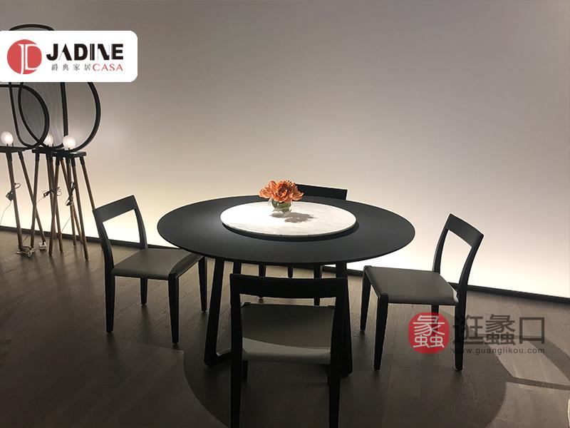 爵典家居·莫的米兰家具实木意式极简餐厅餐桌椅04