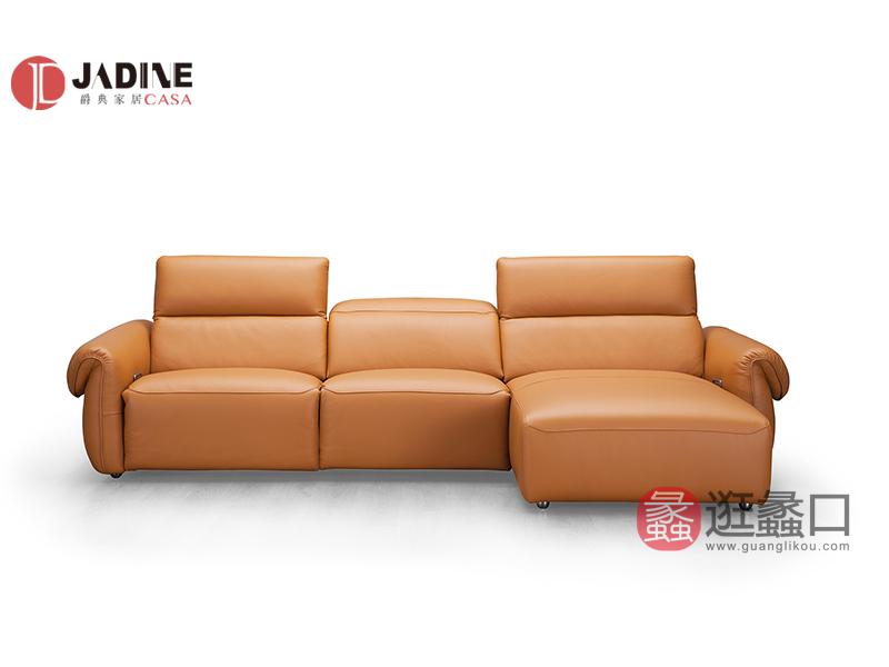 爵典家居·槺柏意式极简客厅沙发真皮沙发进口牛皮沙发组合KB013