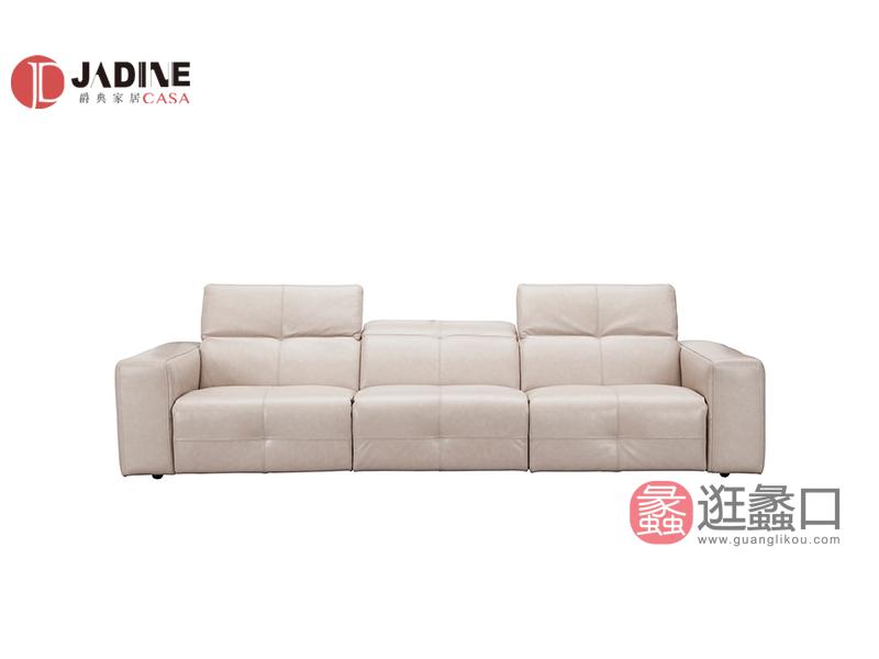 意式真皮沙发进口牛皮沙发功能沙发组合KB016