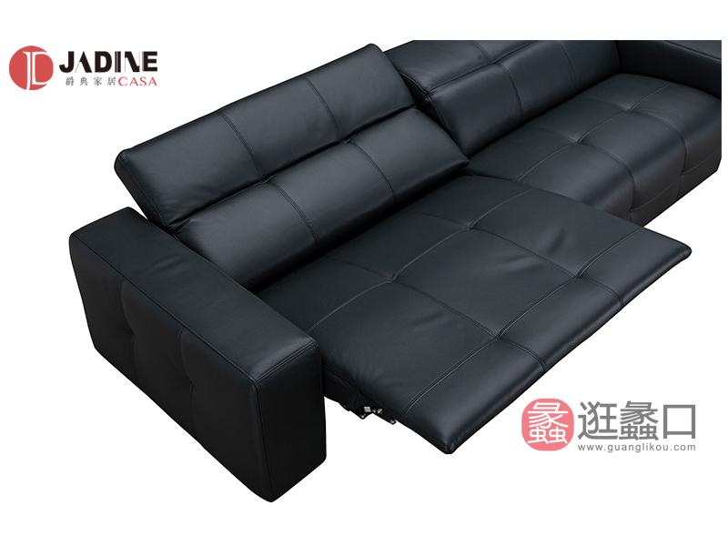 意式真皮沙发进口牛皮沙发功能沙发组合KB017