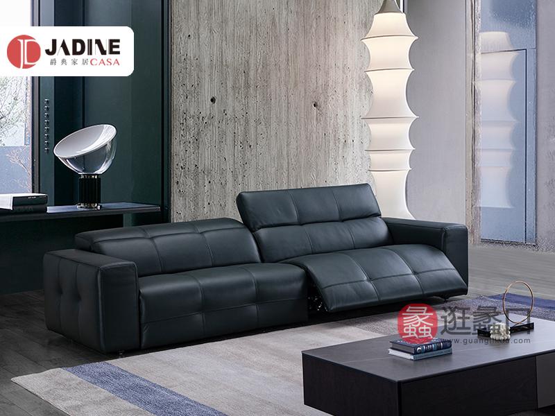 爵典家居·槺柏意式极简客厅沙发意式真皮沙发进口牛皮沙发功能沙发组合KB017