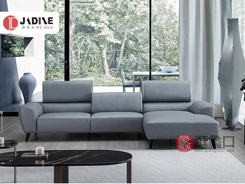 爵典家居·槺柏意式极简客厅沙发意式真皮沙发进口牛皮沙发功能沙发组合KB018