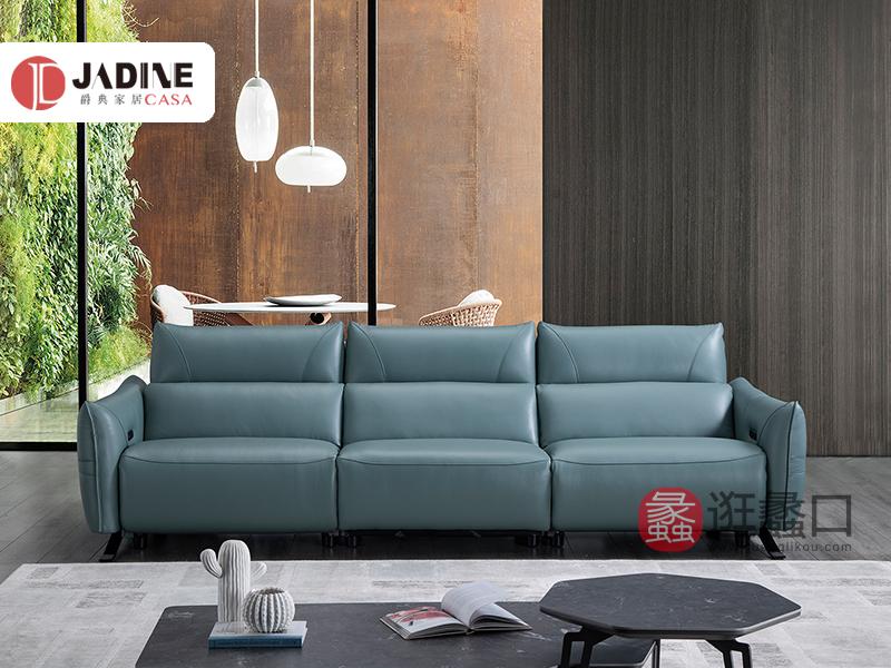 爵典家居·槺柏意式极简客厅沙发意式真皮沙发进口牛皮沙发功能沙发组合KB028