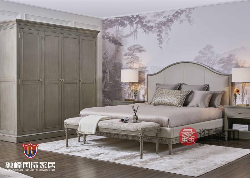 爵典家居·融峰国际家具美式轻奢卧室床PV09-10床