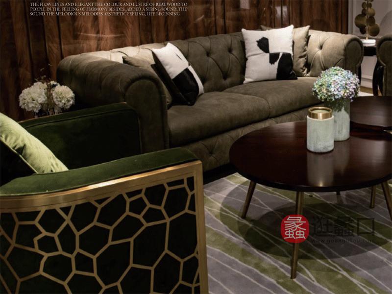 木语森林·LA现代轻奢整体家居实木轻奢时尚设计新款客厅沙发MY010