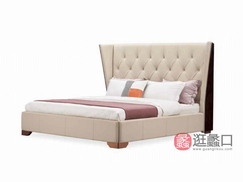 健辉家居·圣多娜轻奢家具格慕系列轻奢卧室床现代轻奢大床GM-205床