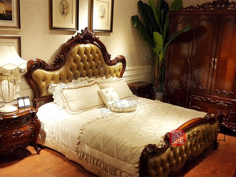 爵典家居·萨芬戴家具欧式（法式）卧室榉木双人大床PD0120