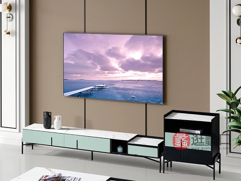 大城小爱家具现代客厅电视机柜LAJ1209电视柜（不含斗柜）
