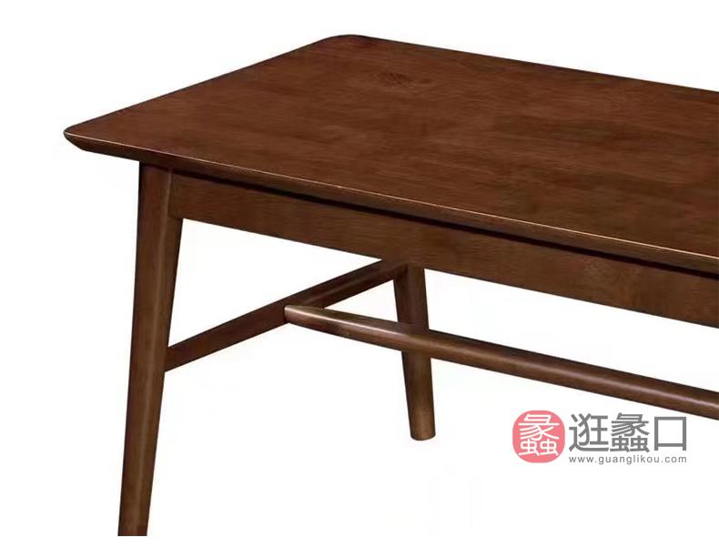 杩吉家具·工厂直营店进口橡胶木餐厅餐桌椅BC8400长凳