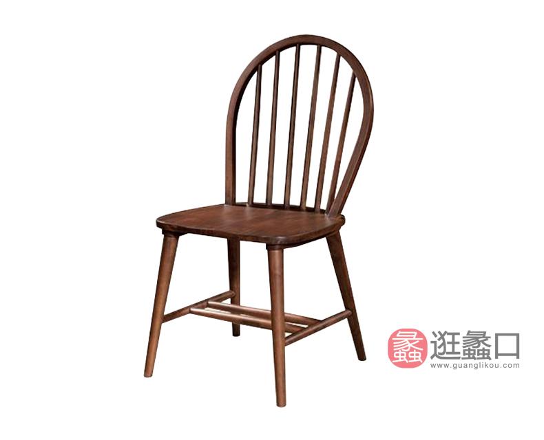 杩吉家具·工厂直营店进口橡胶木餐厅餐桌椅DC3200餐椅