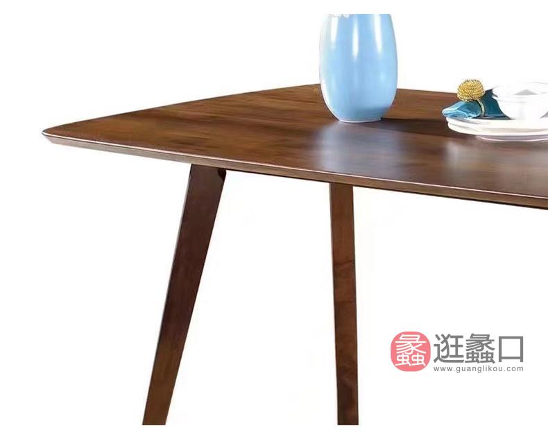 杩吉家具·工厂直营店进口橡胶木餐厅餐桌椅DT6500餐台