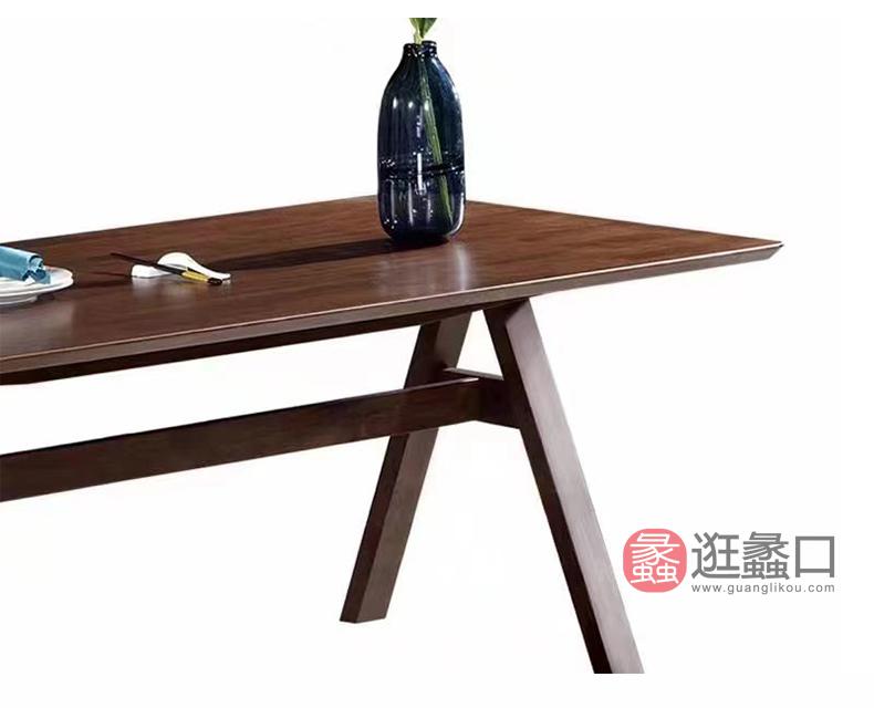杩吉家具·工厂直营店进口橡胶木餐厅餐桌椅DT6600-1餐桌