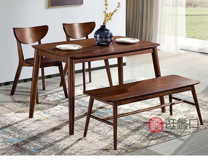 杩吉家具·工厂直营店进口橡胶木餐厅餐桌椅DT8500餐台