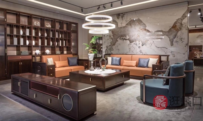 阅界新中式家具新中式客厅沙发yj017