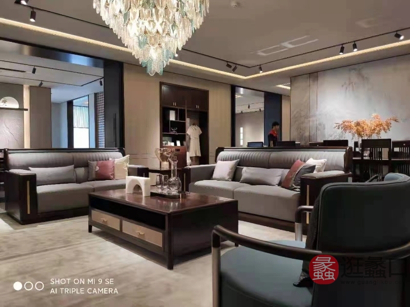 阅界新中式家具新中式客厅沙发yj024