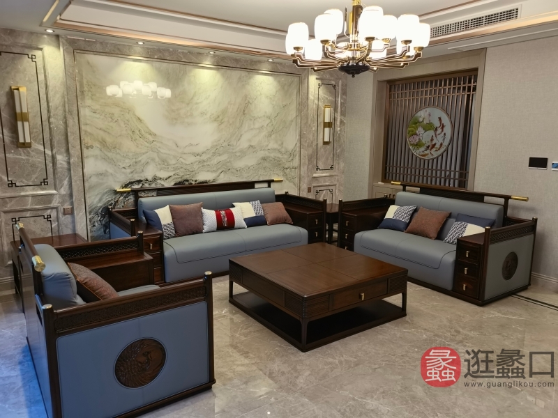 禾·江南新中式家具客厅沙发041