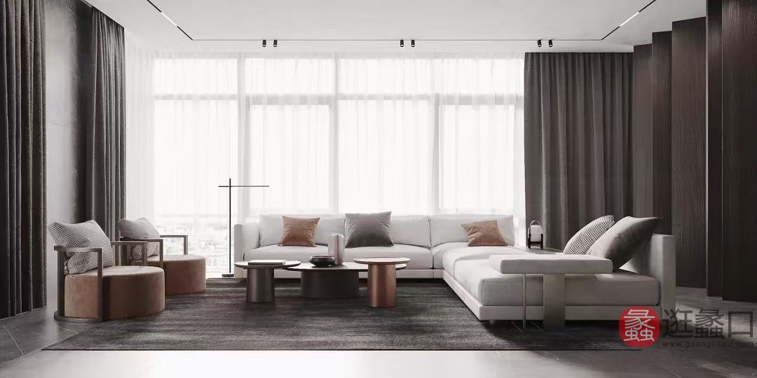 纯生生态家家具客厅L型沙发大户型别墅大平层CSSTJ001