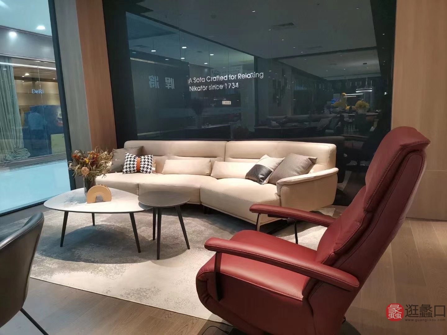 NIKATOR｜尼卡托家具客厅现代简约转角真皮沙发设计师款白色NIKATOR018