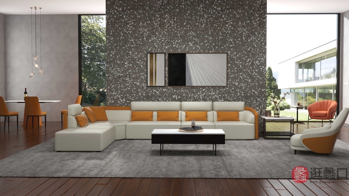 CBD家具客厅现代简约模块沙发L型沙发cbd001