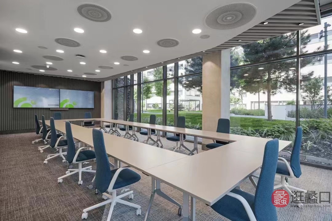 缔邦办公家具现代简约大型会议桌桌椅组合长桌开会洽谈商务接待DIBANG016