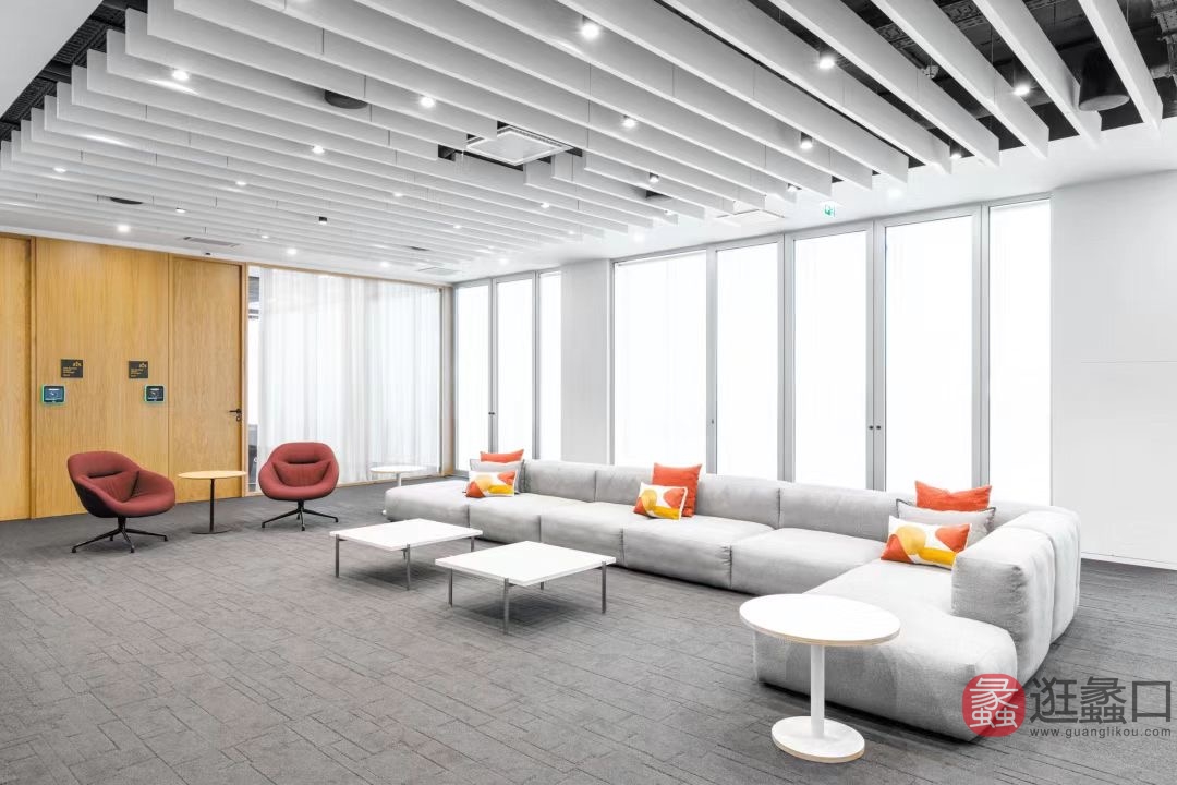 缔邦办公家具现代简约办公沙发茶几组合商务接待面试洽谈设计感沙发DIBANG028