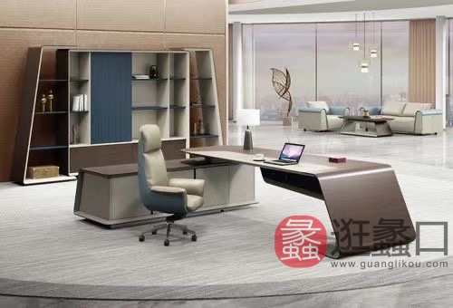 中泰办公家具现代简约主管桌老板桌总裁桌商务接待洽谈接待ZHONGTAI013