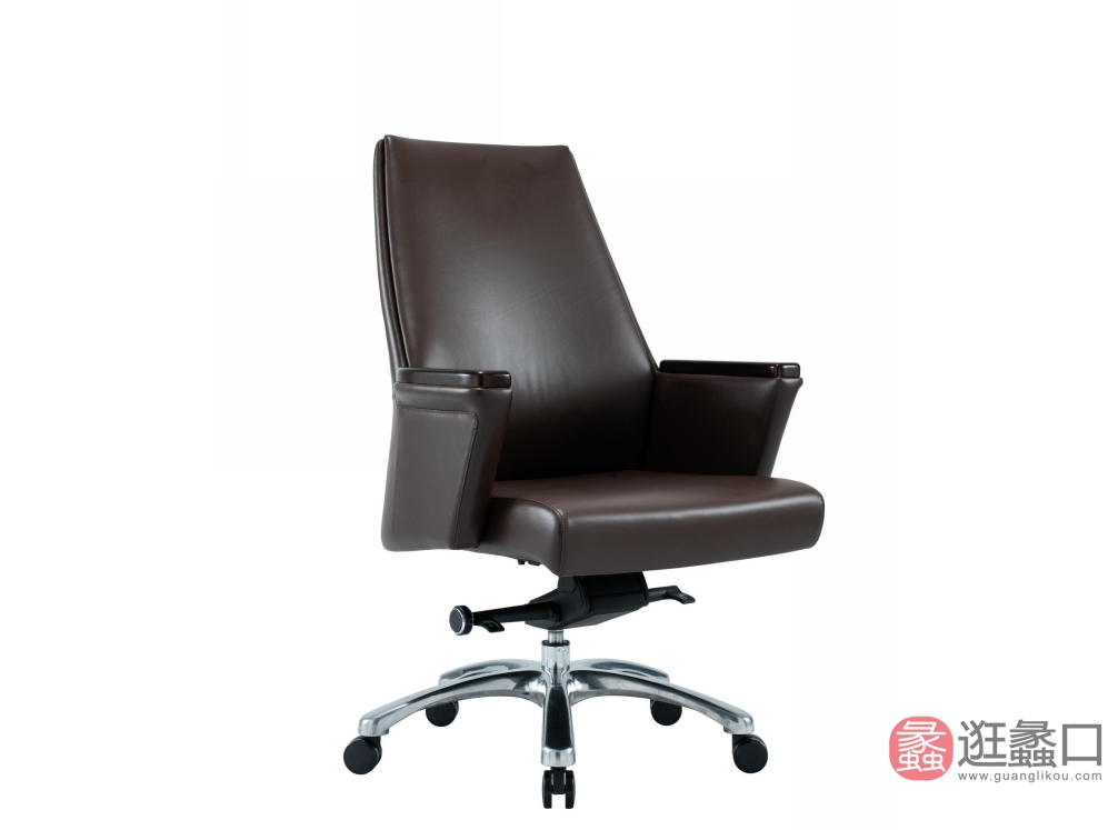 蠡口办公家具现代简约真皮中背椅办公椅类CH-289B-1