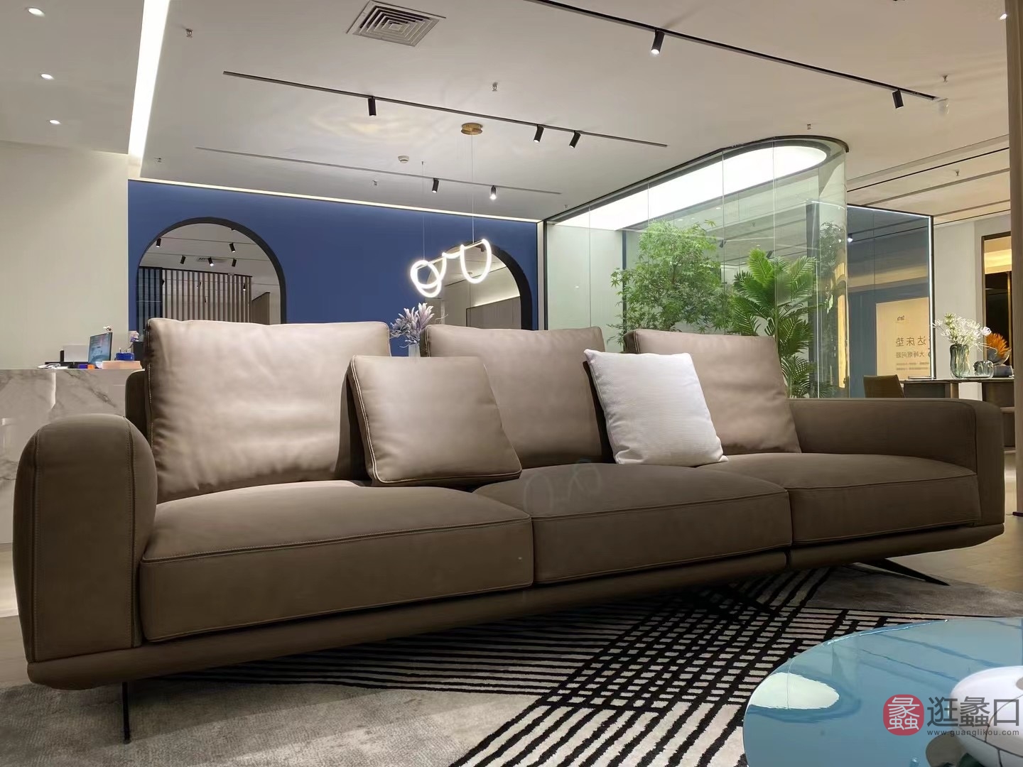 思莱德家具客厅意式极简直排沙发三人位舒适宽敞小户型别墅大平层SLD008