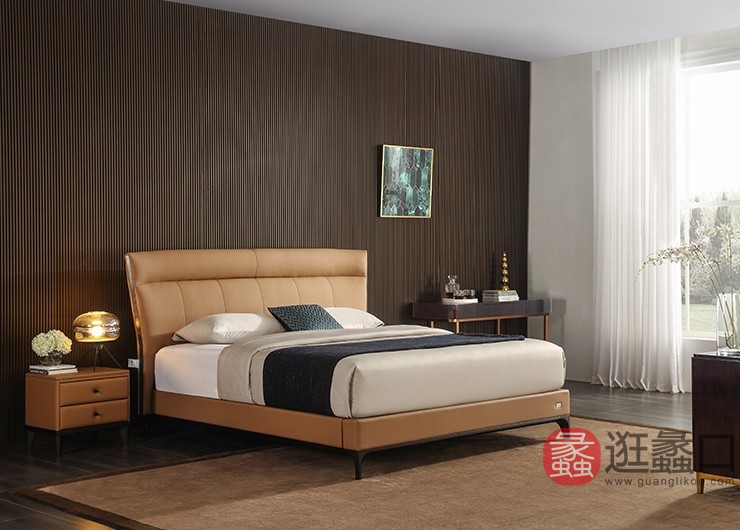 美国丝涟床垫卧室现代轻奢双人床软靠主卧婚床新款SILAN018