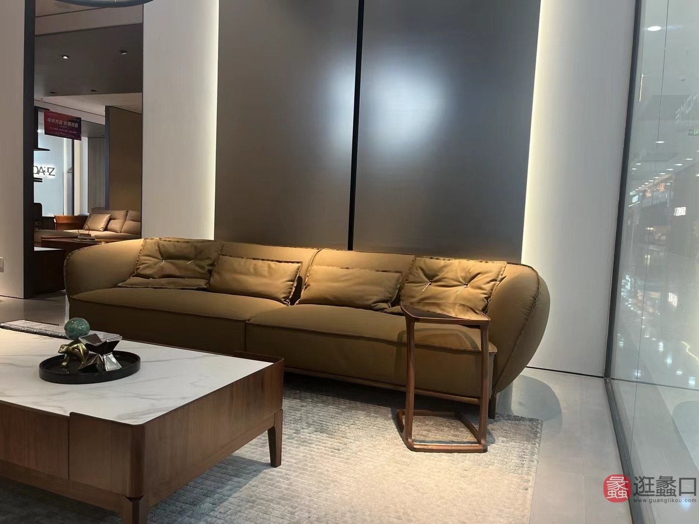 库维卡家具（意式极简）客厅实木布艺沙发模块云朵沙发北美黑胡桃木设计师款新品KWK024