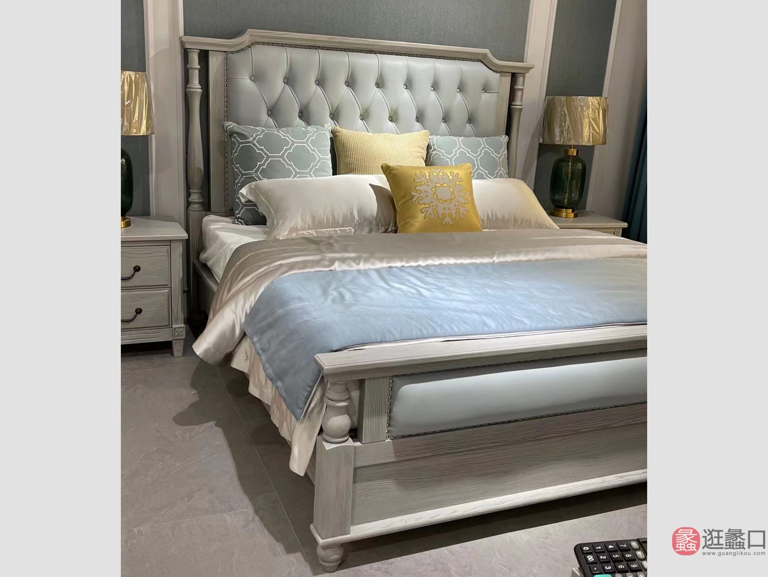 利美达家具卧室美式轻奢实木床双人床主卧LMD003