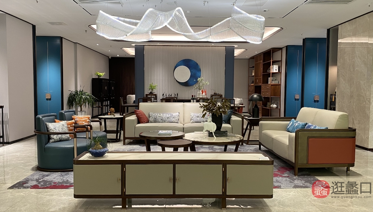 阅界新中式家具客厅沙发yj044
