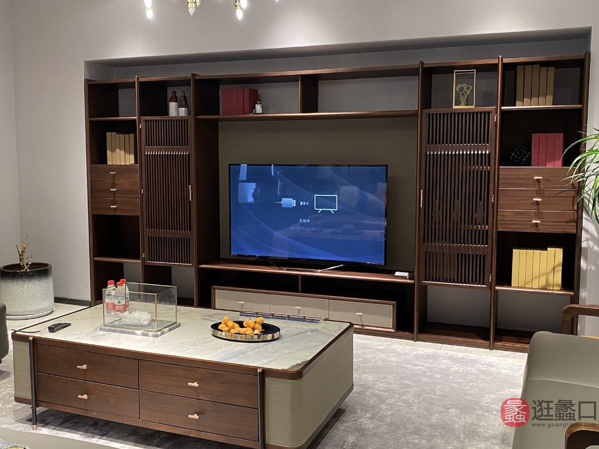阅界新中式家具客厅电视柜yj050