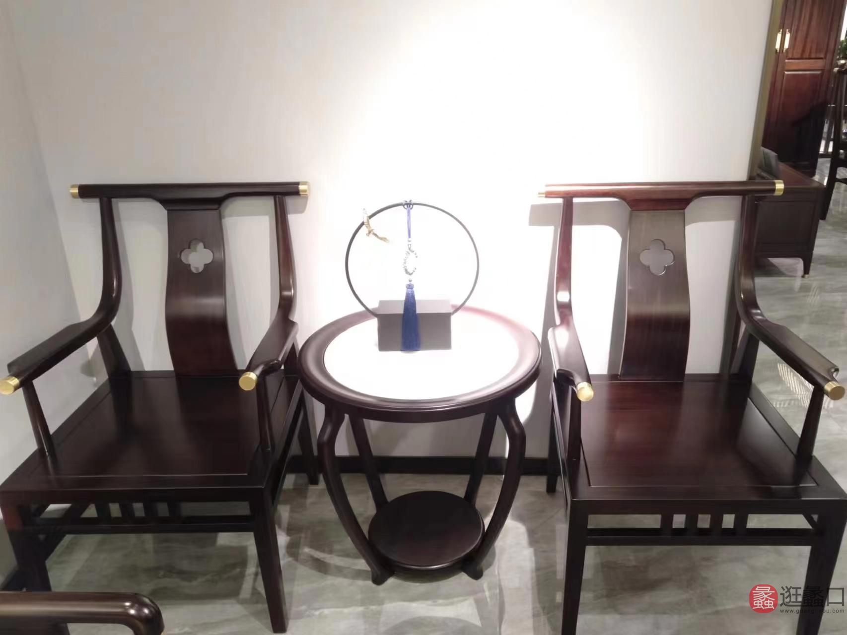 檀韵新中式家具客厅休闲椅TY015