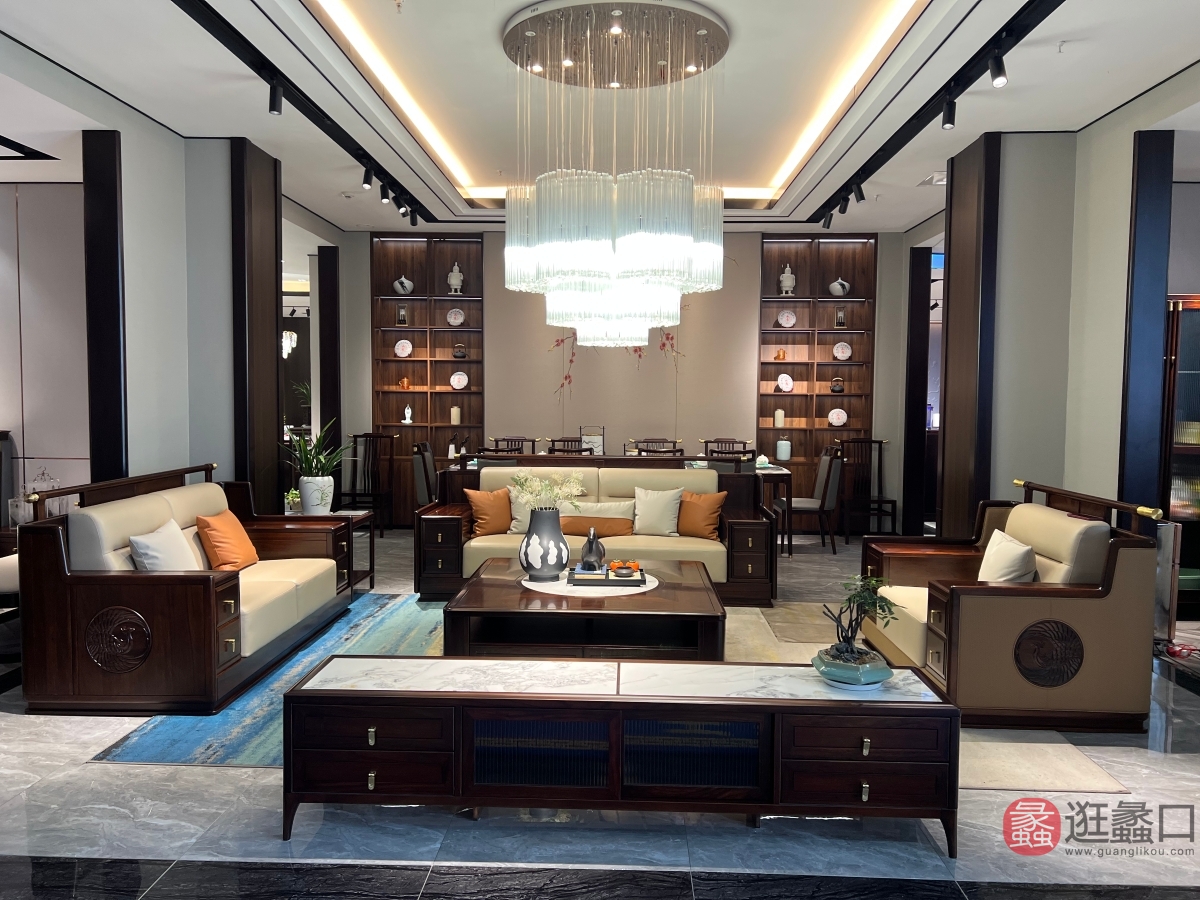 禾·江南新中式家具客厅沙发HJN002