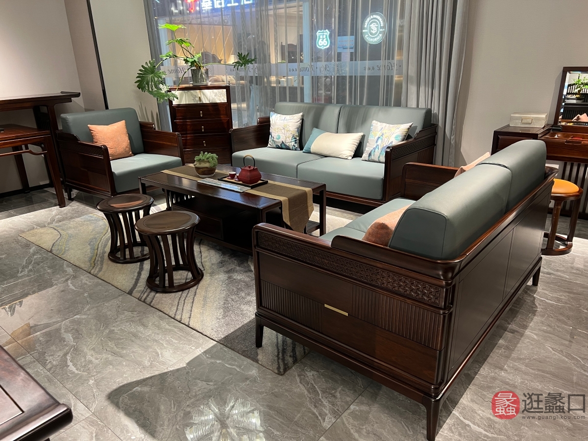 禾·江南新中式家具客厅沙发HJN03
